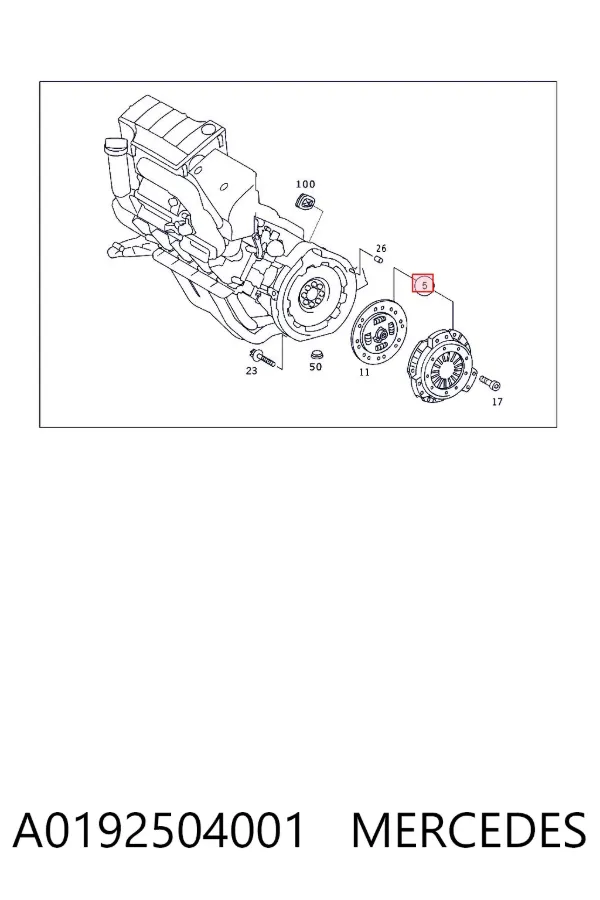 Зчеплення A0192504001 Mercedes