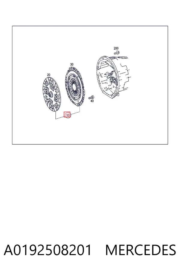 Зчеплення A0192508201 Mercedes