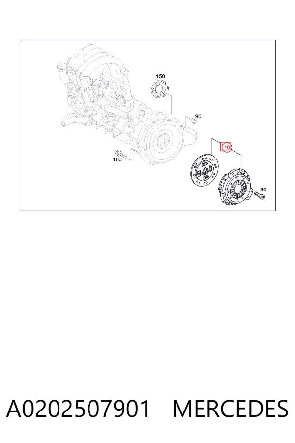 Зчеплення A0202507901 Mercedes