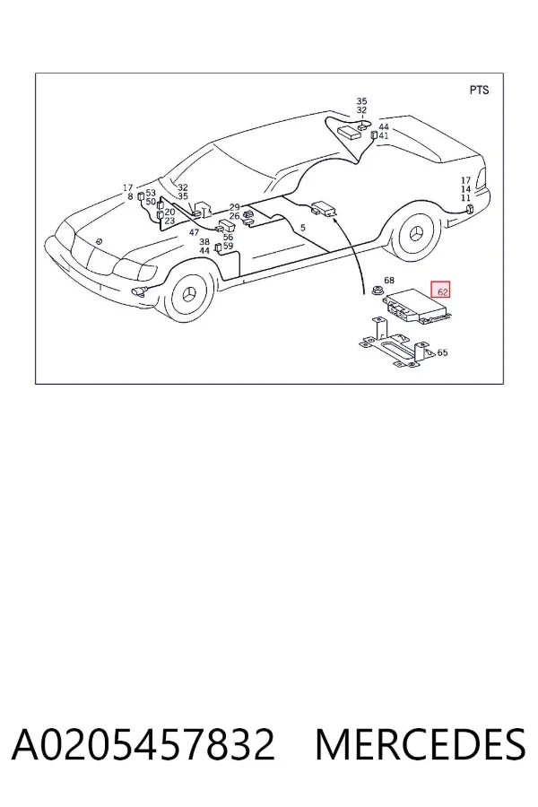  A0205457832 Mercedes