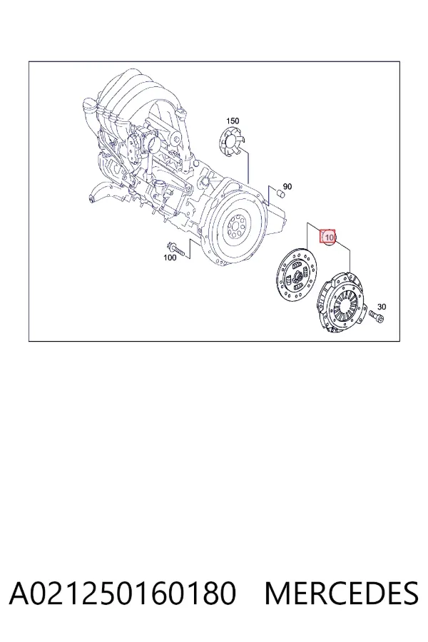 Зчеплення A0212501601 Mercedes