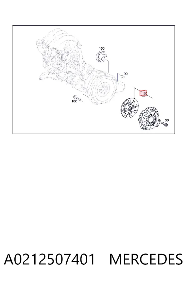 Зчеплення A0212507401 Mercedes