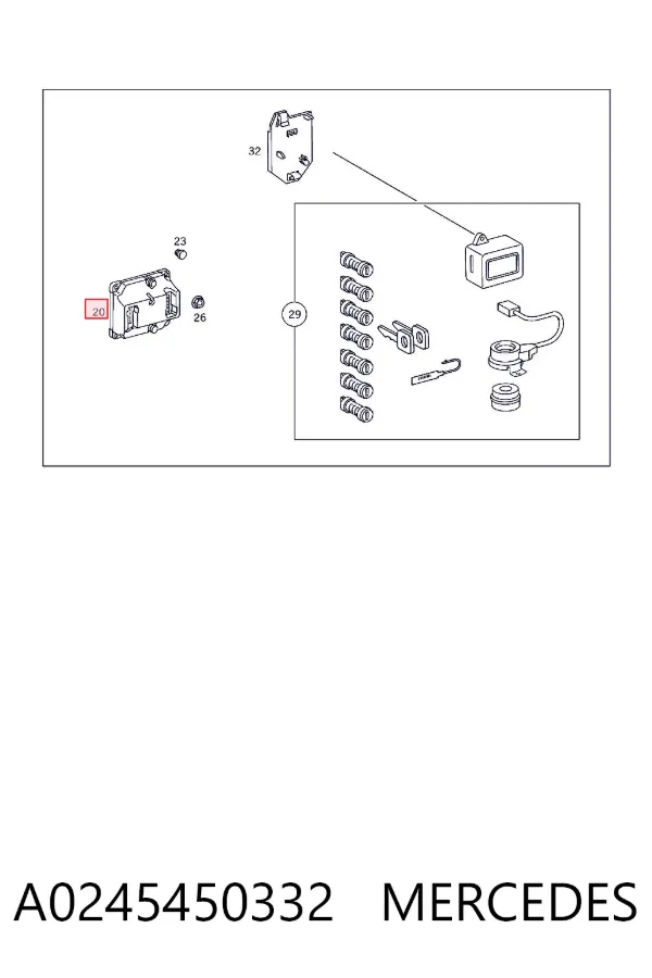  A0245450332 Mercedes