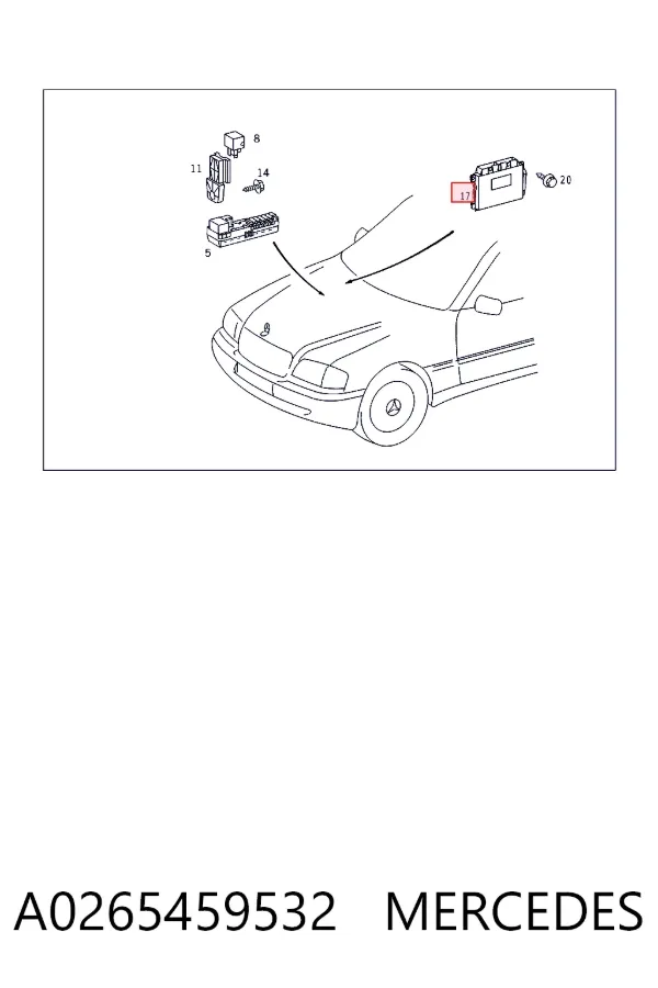 Модуль (ЕБУ) АКПП електронний A0265459532 Mercedes
