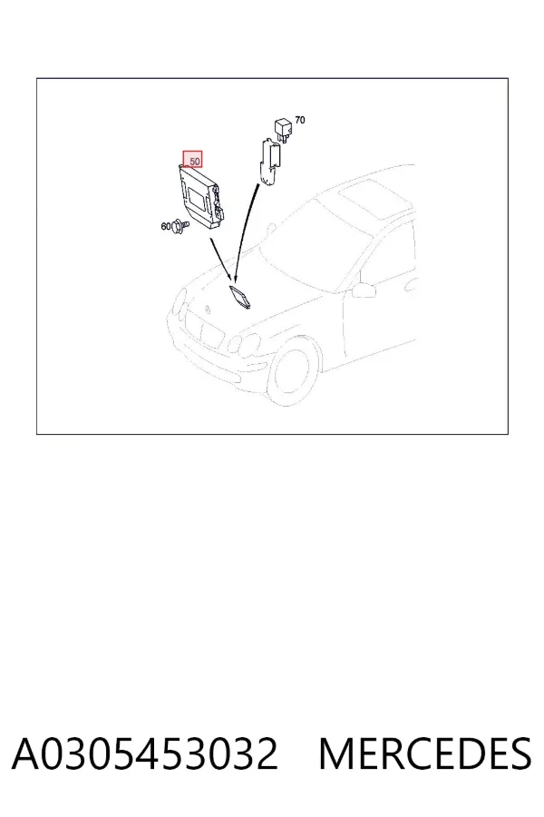 Модуль (ЕБУ) АКПП електронний A0305453032 Mercedes