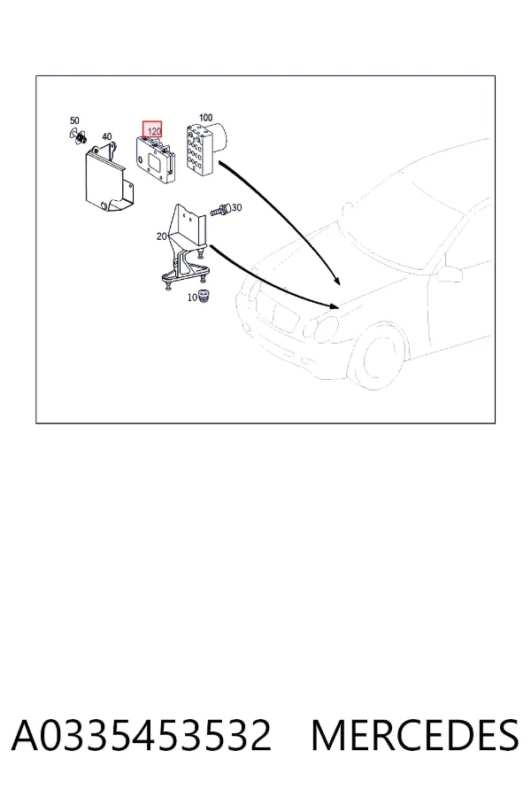 Блок АБС A0335453532 Mercedes