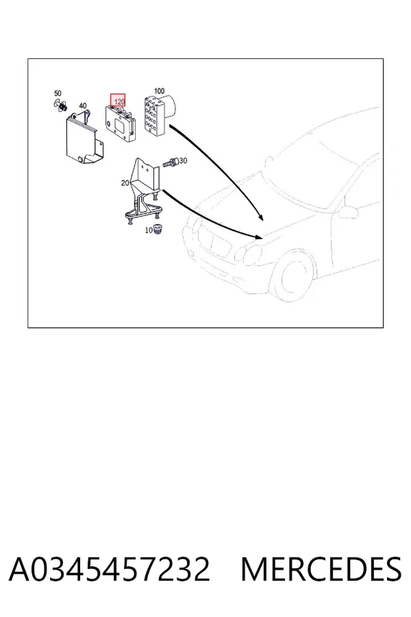 Блок АБС A0345457232 Mercedes