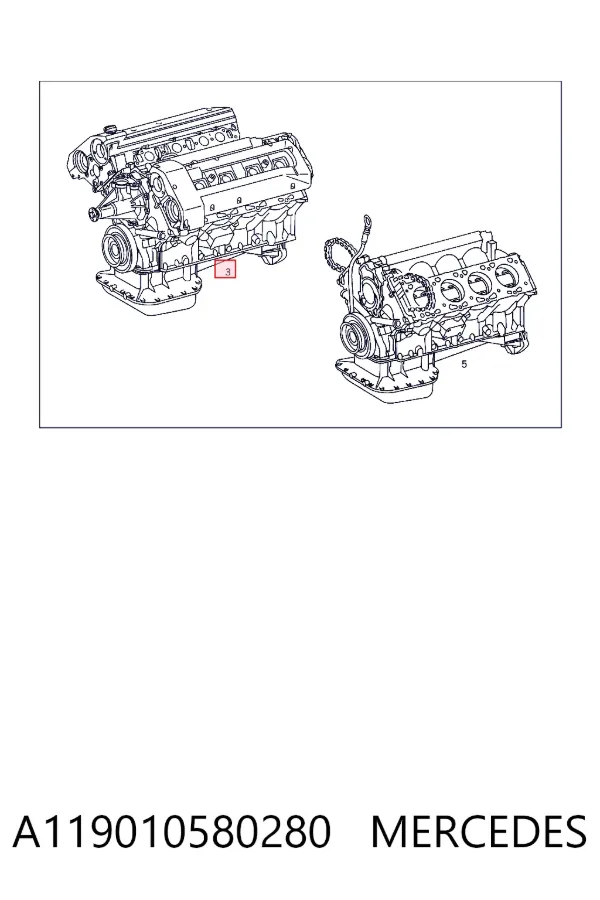 Двигун A1190105802 Mercedes