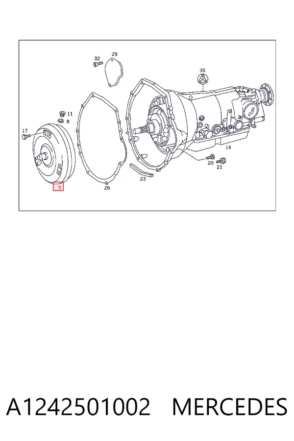Гідротрансформатор АКПП A1242501002 Mercedes