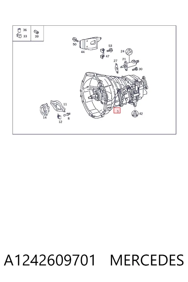 Коробка передач A1242609701 Mercedes