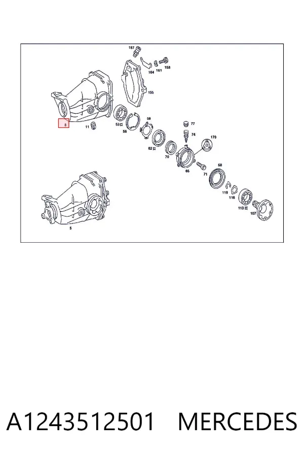  A1243512501 Mercedes