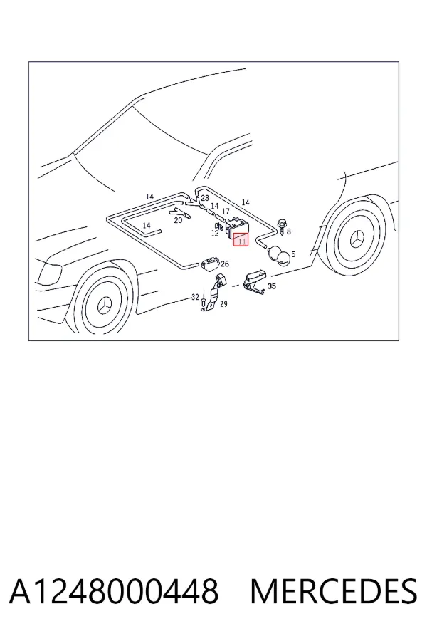 Насос пневматичної системи кузова A1248000448 Mercedes