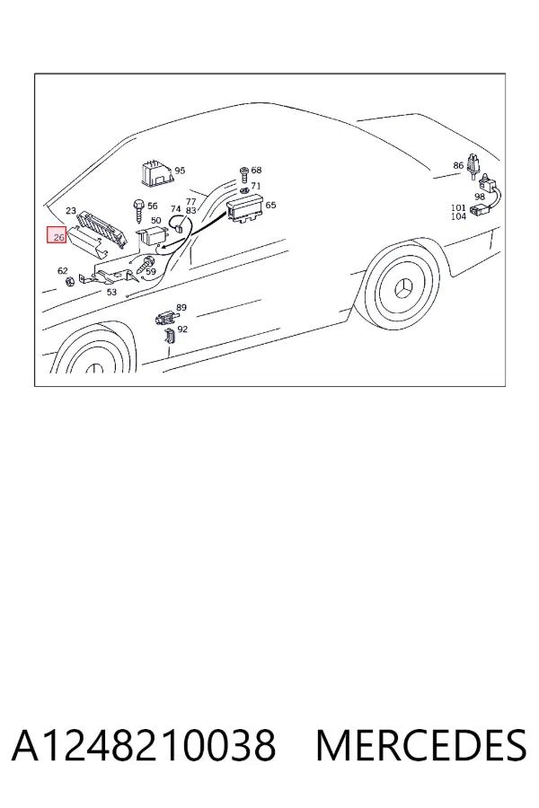  A1248210038 Mercedes