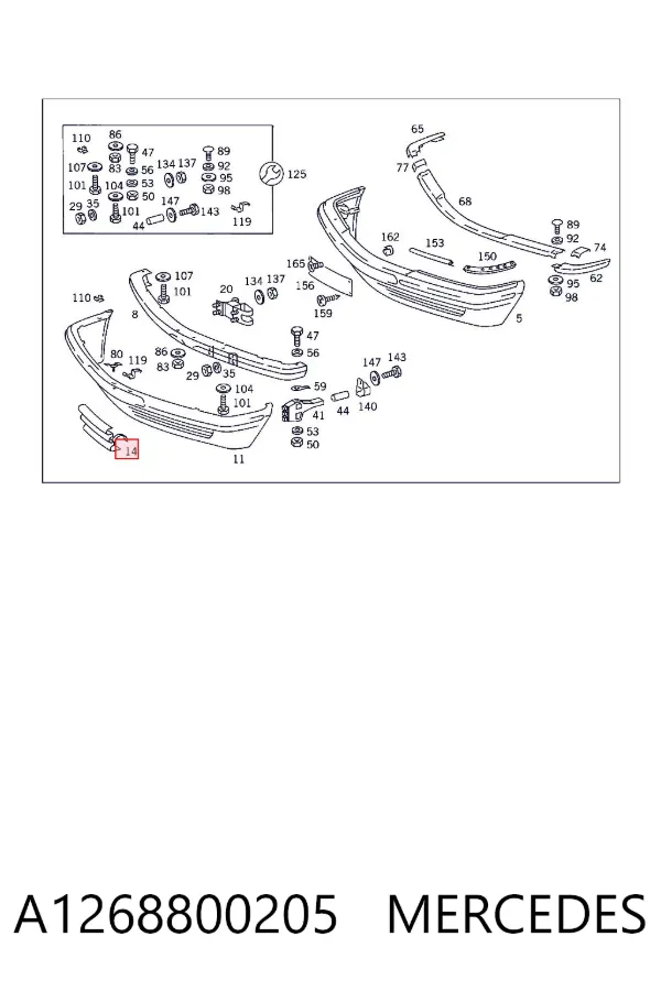  A1268800205 Mercedes