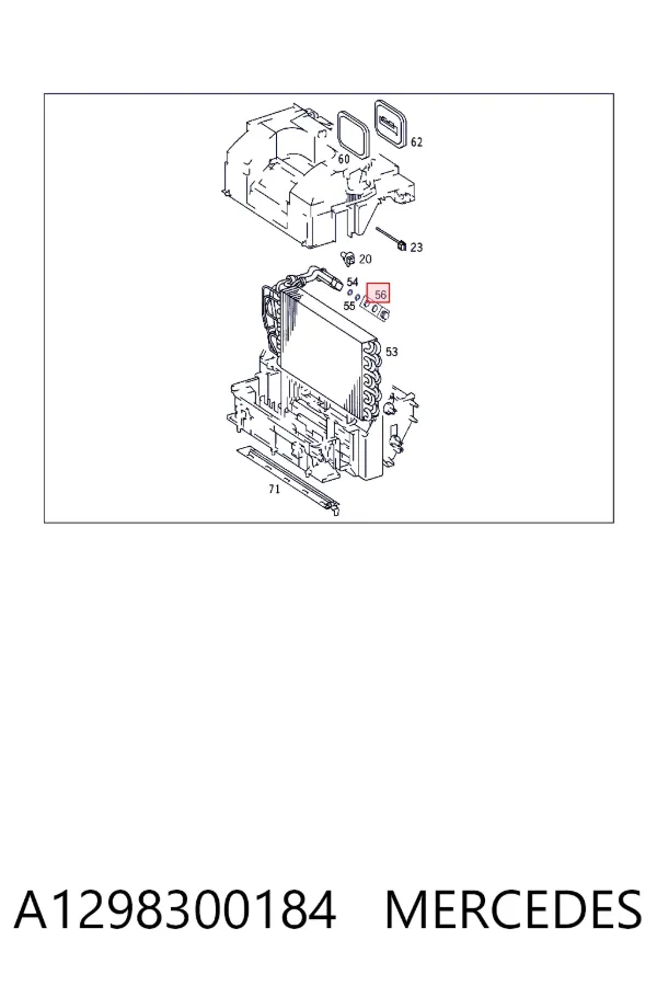 Клапан TRV, кондиціонера A1298300184 Mercedes