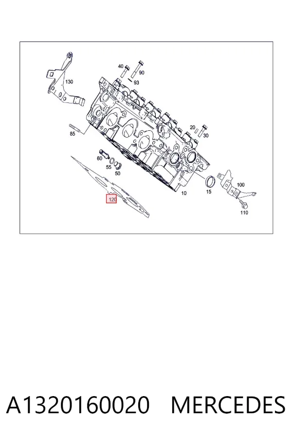 Прокладка ГБЦ A1320160020 Mercedes
