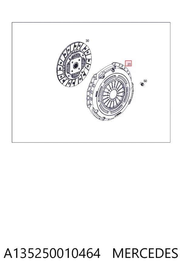 Корзина зчеплення A1352500104 Mercedes