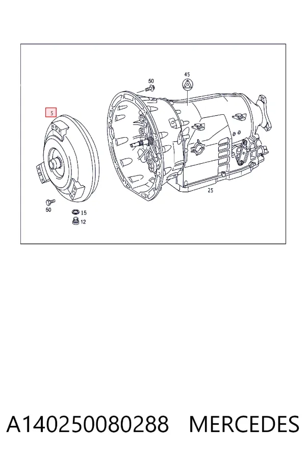 Передача гідромеханічна Mercedes A1402500802