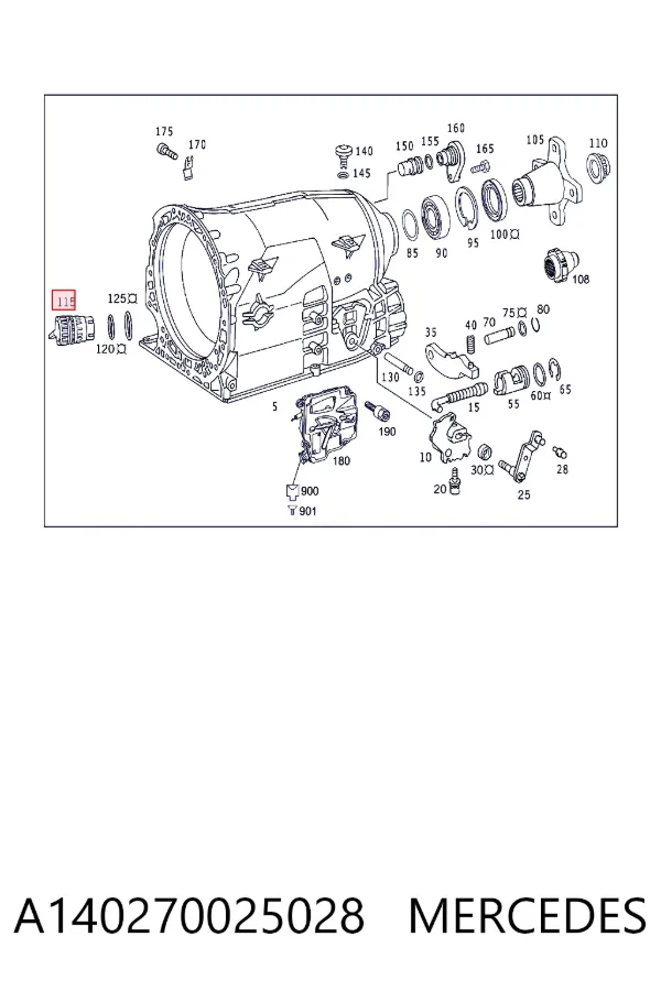 A1402700250 Mercedes Роз'єм АКПП