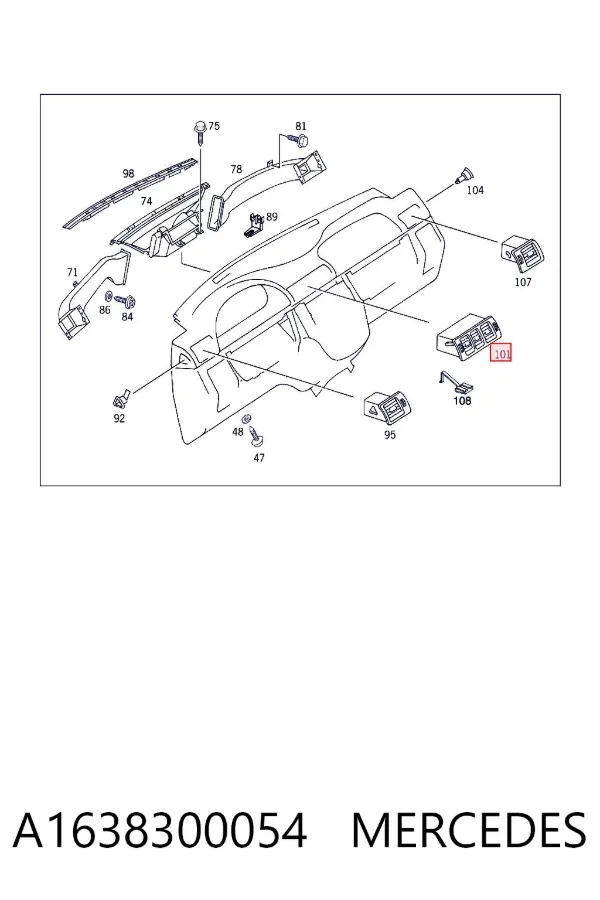  A1638300054 Mercedes