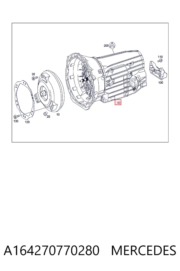 Коробка передач автомат Mercedes A1642707702 ціна, від 645.98 USD