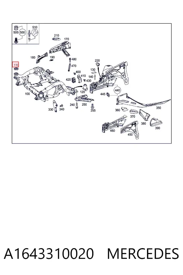  A1643310020 Mercedes