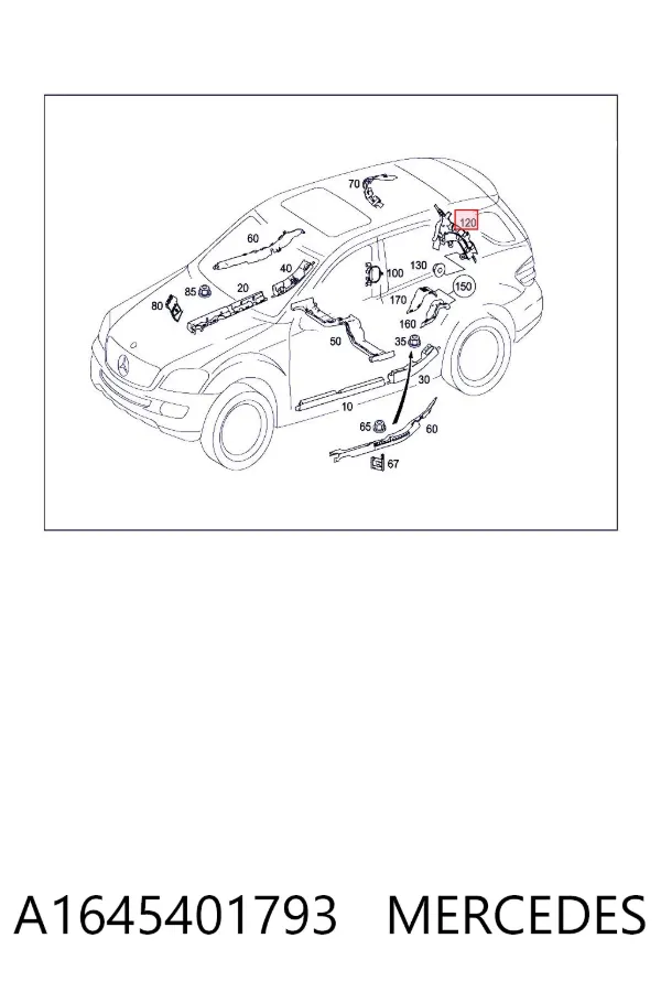  A1645401793 Mercedes