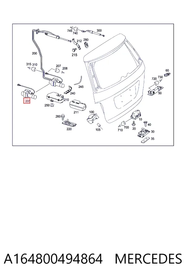 Купити A1648004948 Mercedes 