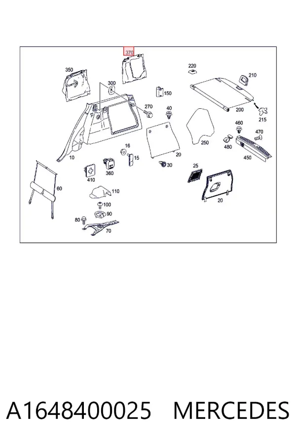  A1648400025 Mercedes