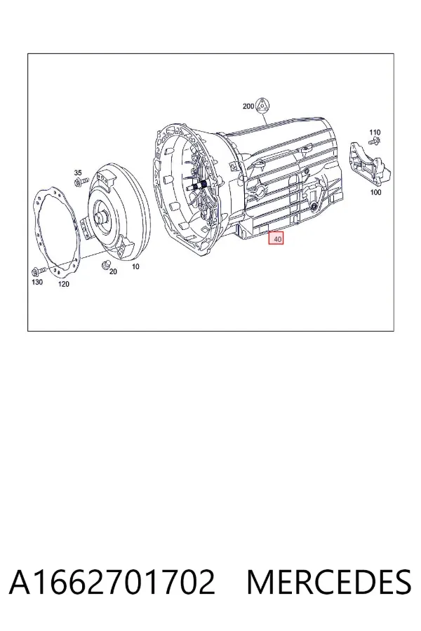 АКПП A1662701702 Mercedes