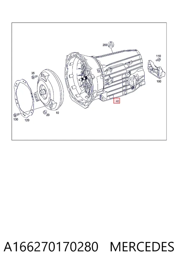 АКПП A1662701702 Mercedes