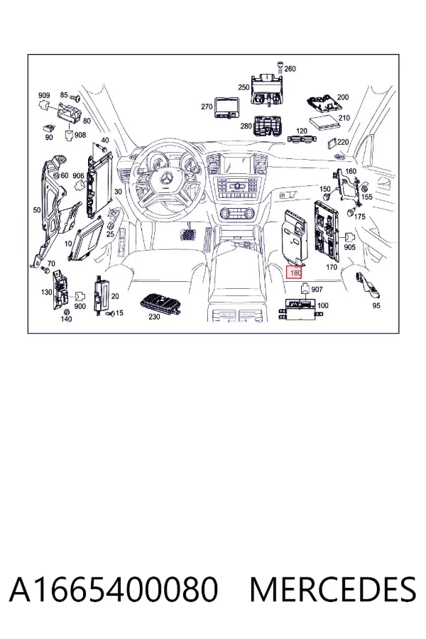  A1665400080 Mercedes