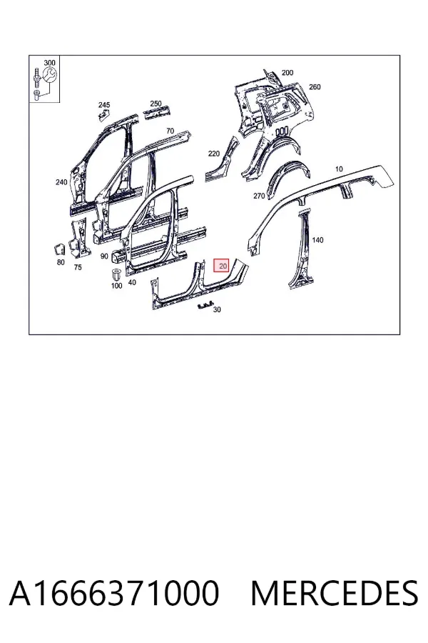  A1666371000 Mercedes