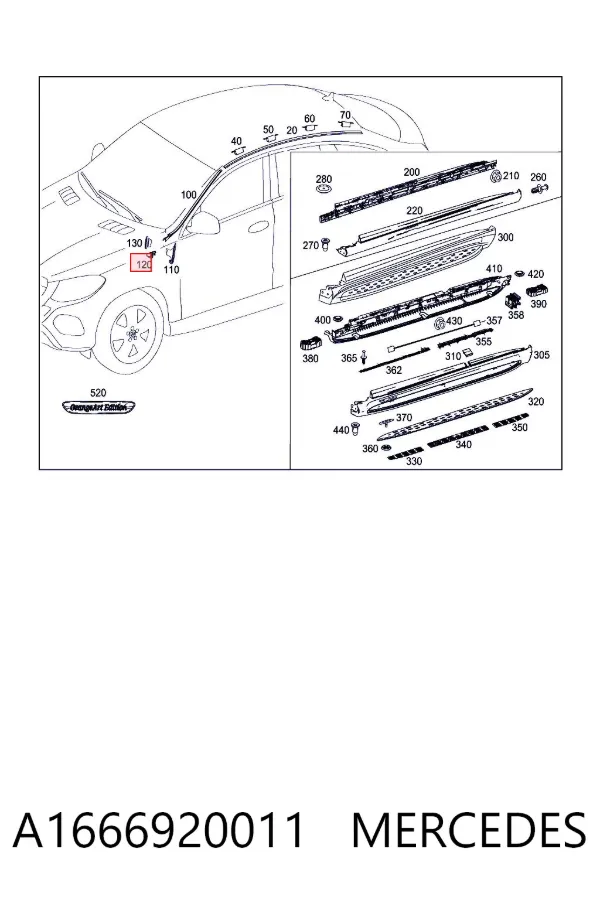  A1666920011 Mercedes