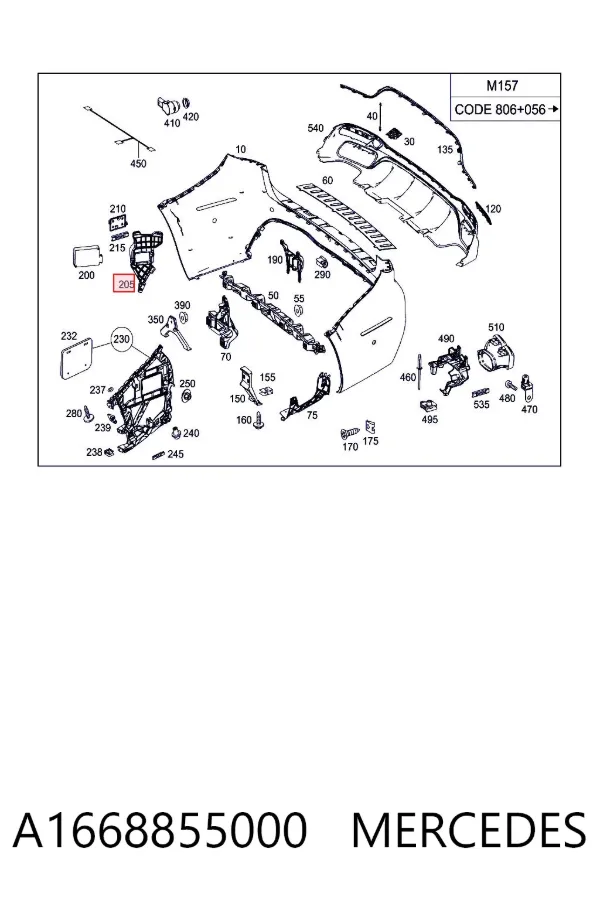  A1668855000 Mercedes