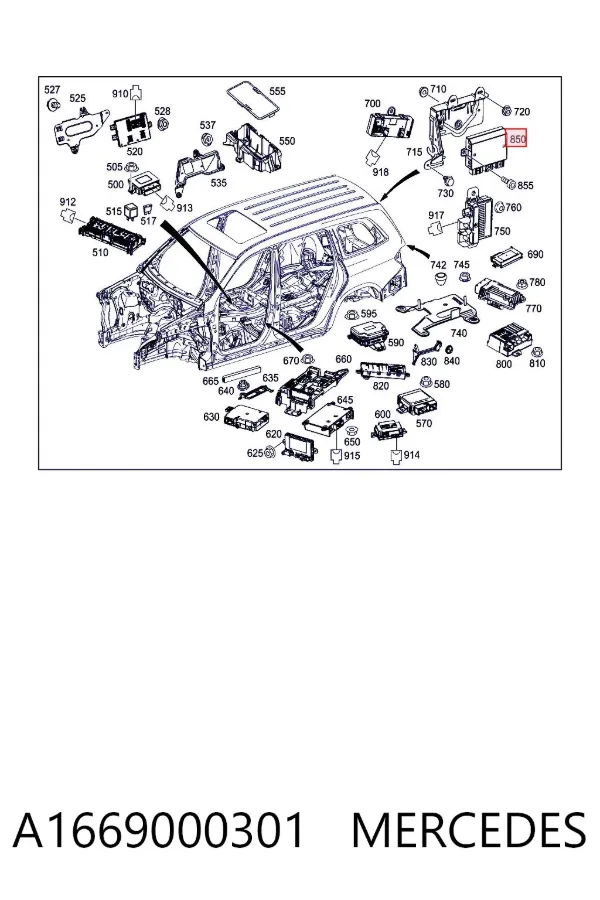 A1669000301 Mercedes