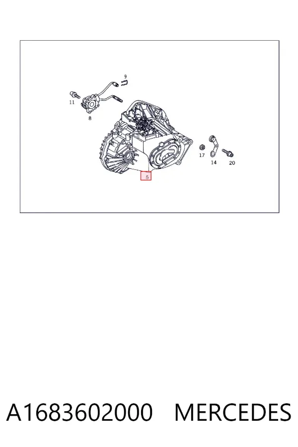 Коробка передач A1683602000 Mercedes