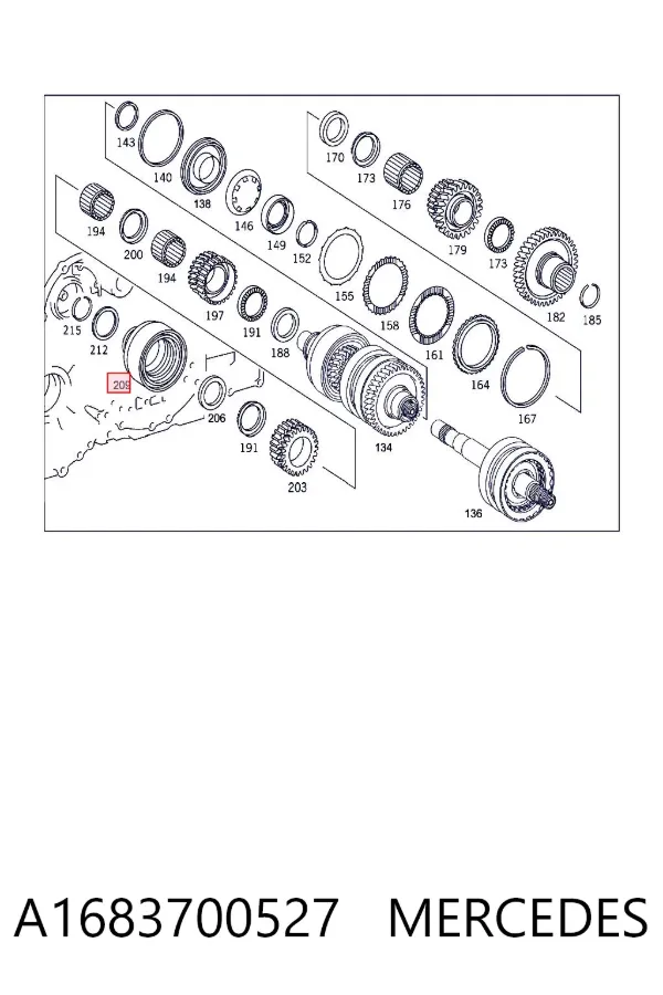 Барабан АКПП A1683700527 Mercedes