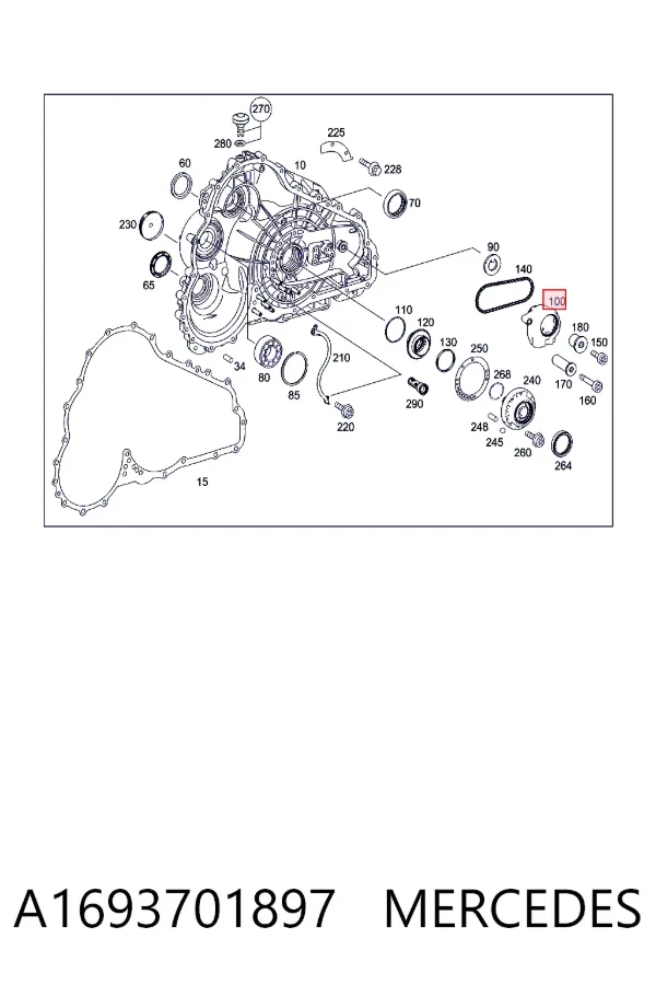 Насос масляний АКПП A1693701897 Mercedes