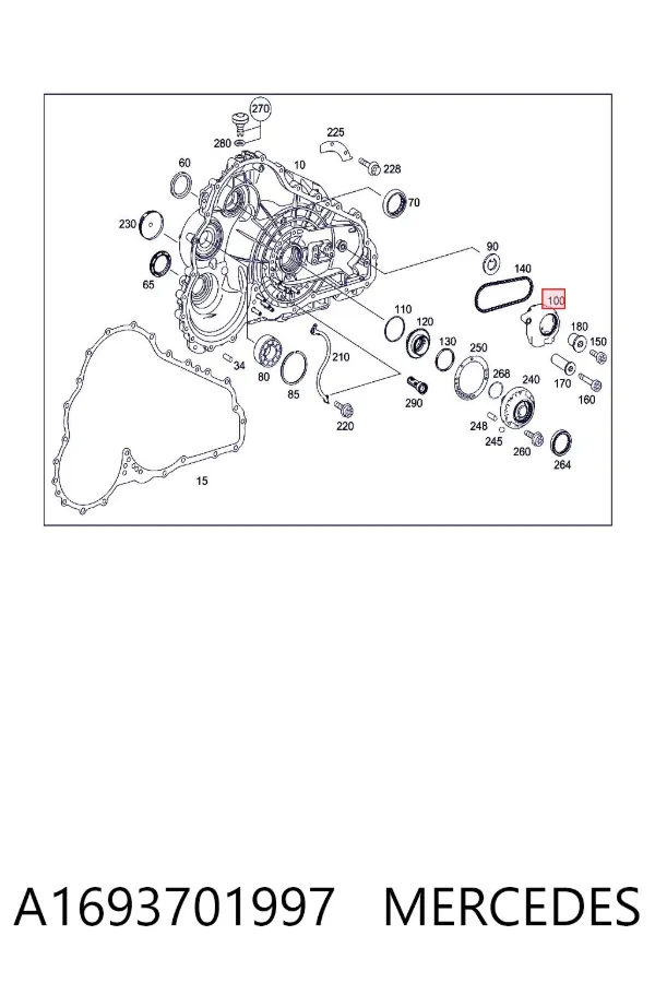 Насос масляний АКПП A1693701997 Mercedes