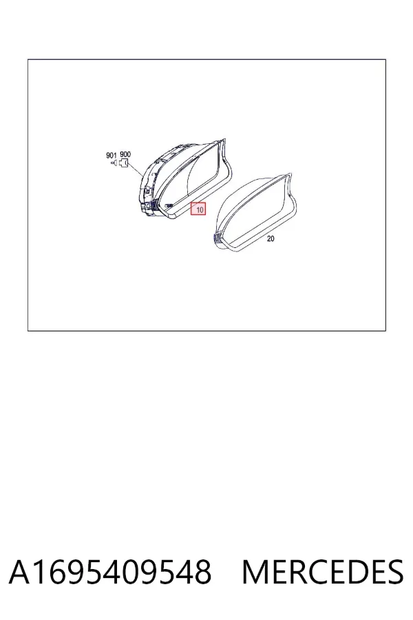 Приладова дошка-щиток приладів A1695409548 Mercedes