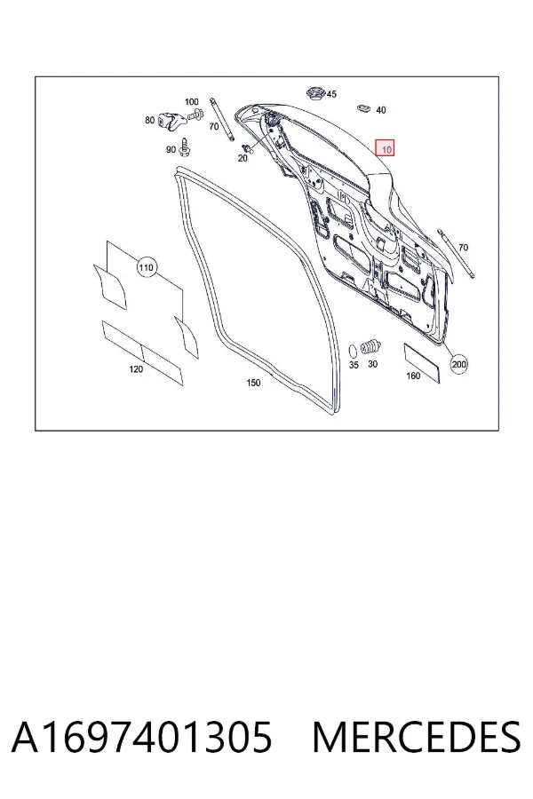 Ляда A1697401305 Mercedes