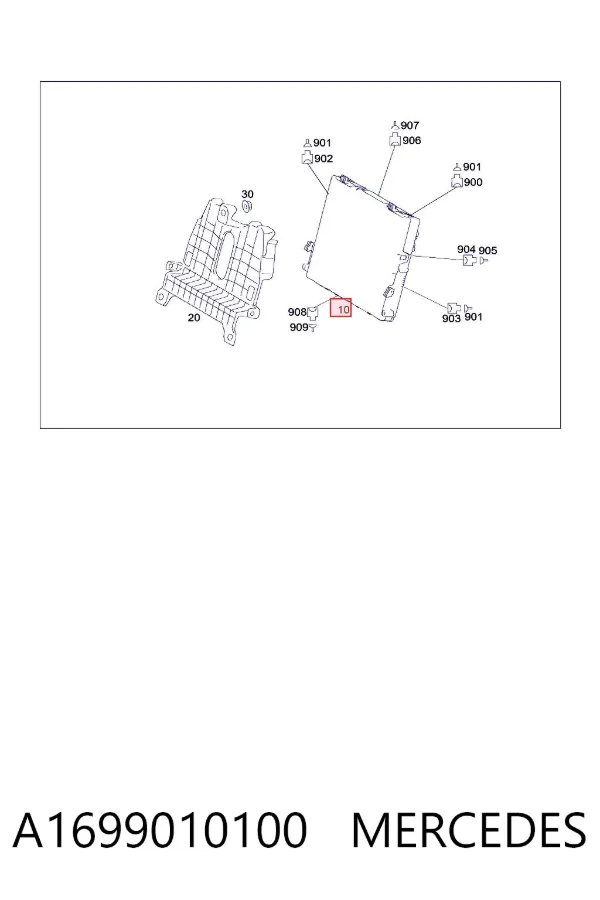 Блок комфорту A1699010100 Mercedes