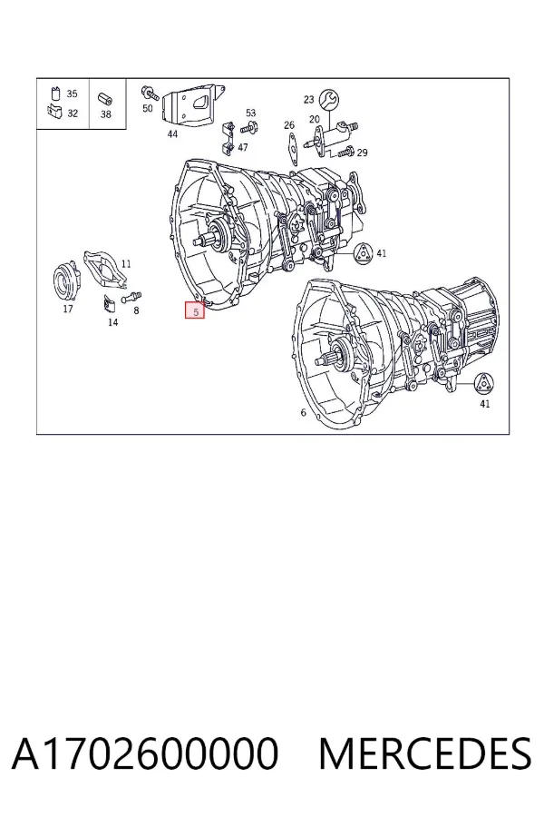 Коробка передач A1702600000 Mercedes