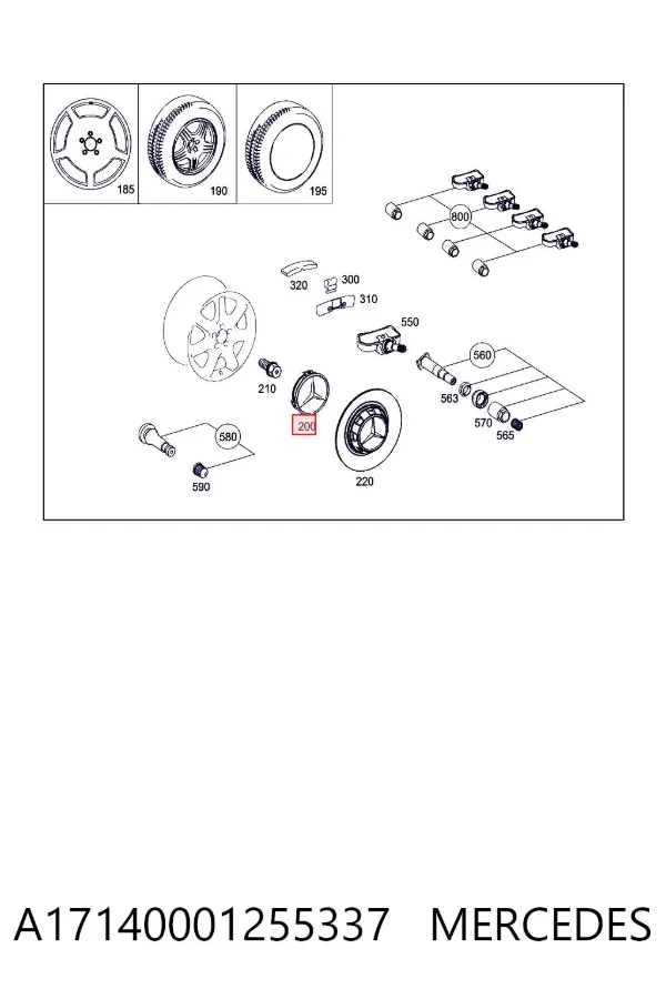 Ковпаки A17140001255337 Mercedes