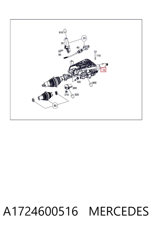 Рульова колонка A1724600516 Mercedes