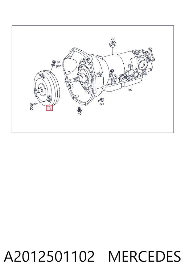 Гідротрансформатор АКПП A2012501102 Mercedes