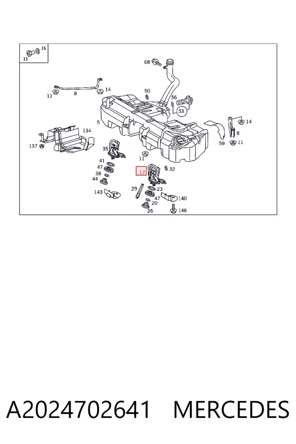 Бензонасос A2024702641 Mercedes