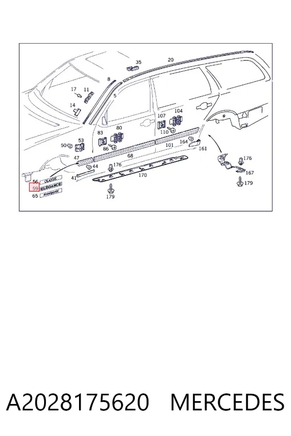  A2028175620 Mercedes