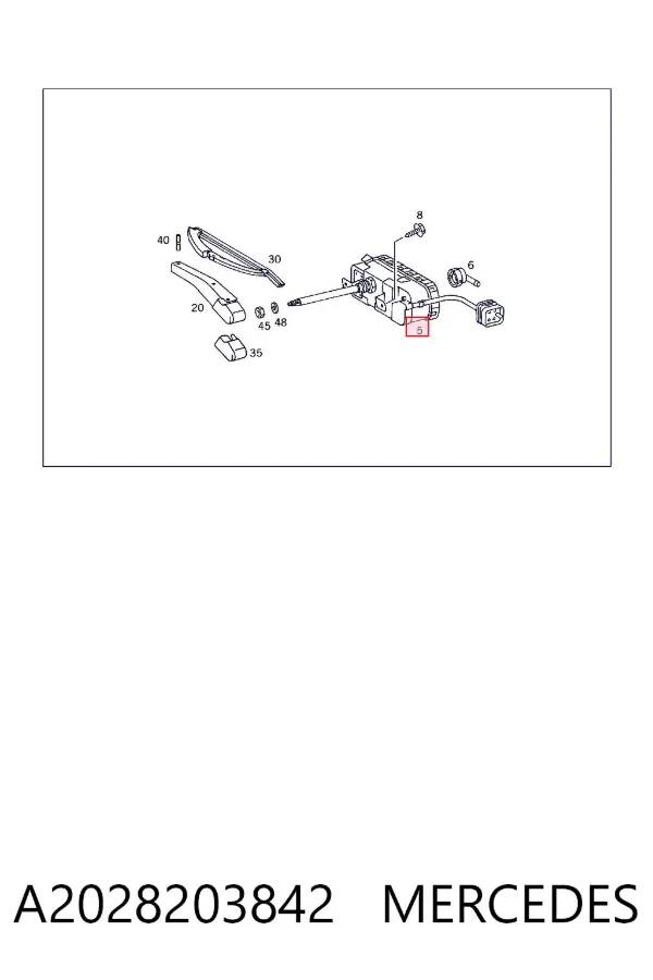 Коректор фар A2028203842 Mercedes